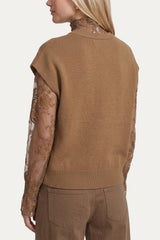Vaski knit gilet | Dark Walnut