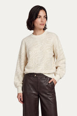 Karmen trui | Wool White/Sand