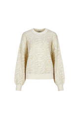 Karmen trui | Wool White/Sand