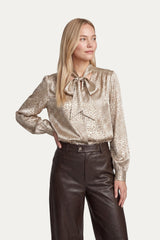 Linty blouse | Khaki/Color mix