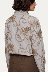 Lot blouse | Dark Chocolate/Dark Walnut