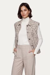 Kamyla gilet | Sand/Color Mix