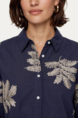 Loreen blouse | Midnight Blue/Sand