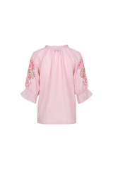 Lisette blouse | Powder Pink/Sunkissed Coral