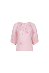 Lindis blouse | Powder Pink/Sunkissed Coral