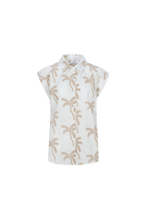 Lusanna blouse | Offwhite/Khaki