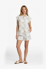 Palmi short | Offwhite/Khaki