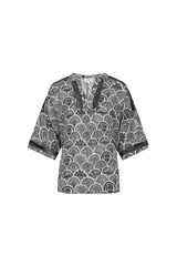 Lajla Top | Sand/Black