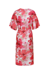 Daliah jurk | Sunkissed Coral/Berry Fuchsia