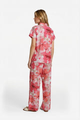 Lale blouse | Sunkissed Coral/Berry Fuchsia