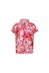 Lale blouse | Sunkissed Coral/Berry Fuchsia