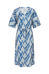 Dalma jurk | Sand/Cornflower Blue