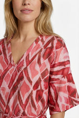 Dalma jurk | Powder Pink/Sunkissed Coral