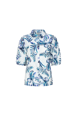 Lucia blouse | Offwhite/Dusty Blue