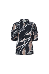 Lisa blouse | Black/Latte