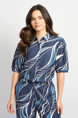 Lisa blouse | Dusty Blue/Light Blue