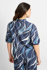 Lisa blouse | Dusty Blue/Light Blue