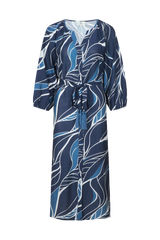 Dacia jurk | Dusty Blue/Light Blue