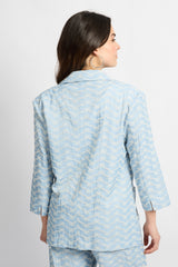 Bizou blazer | Light Blue/Sand