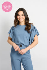 Tilda top | Dusty Blue