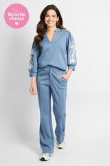 Cadance broek | Dusty Blue
