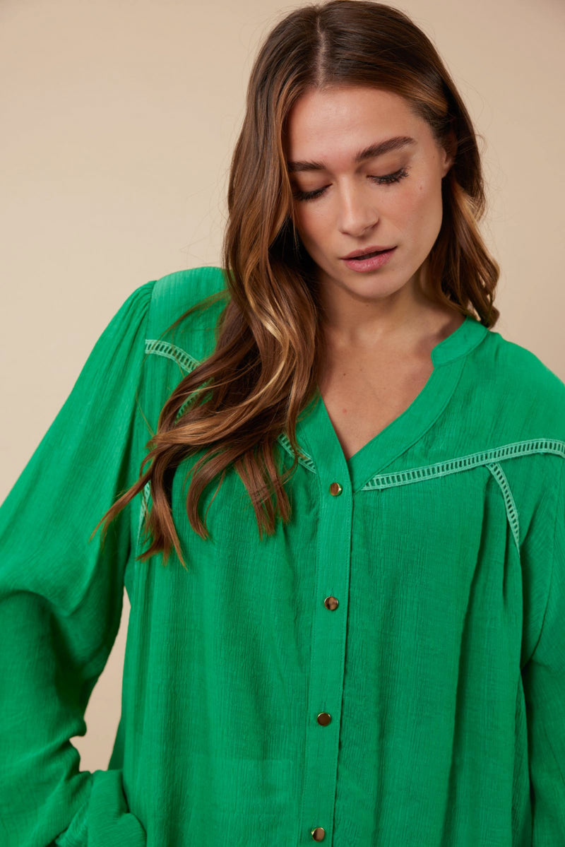 Ann top | Leaf Green