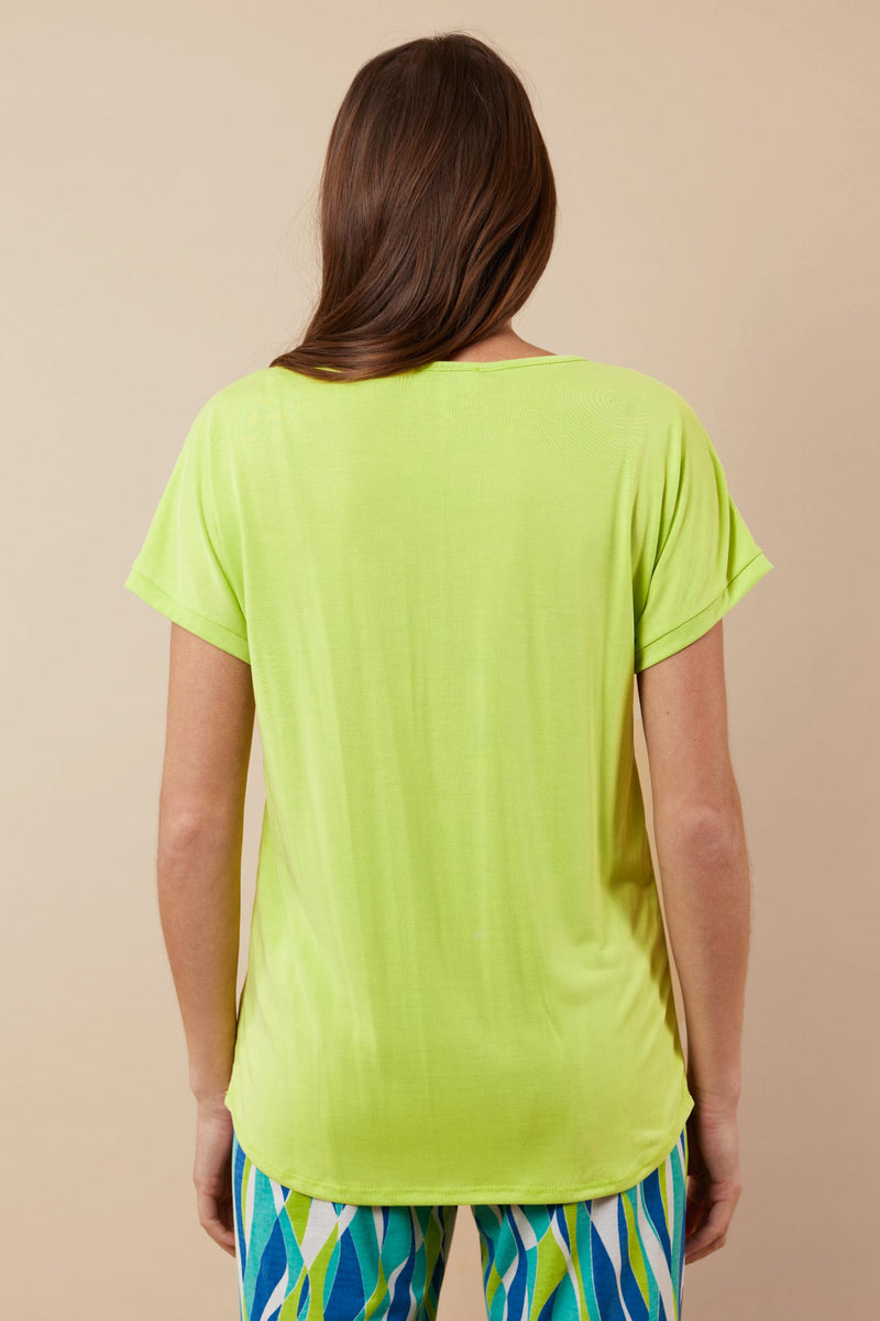 Iske T-shirt | Yellow Green