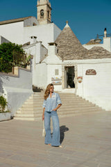 Pilina broek | Denim Light Blue