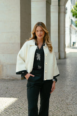 Jamila jacket | Offwhite/Black