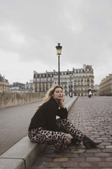 Bo-Anne broek | Black/Walnut