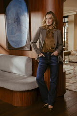 Barbara blazer | Dark Gray/Dark Walnut