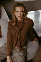 Kimmie trui | Dark Walnut