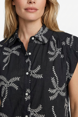 Lusanna blouse | Black/Sand