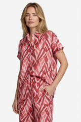 Lene blouse | Powder Pink/Sunkissed Coral